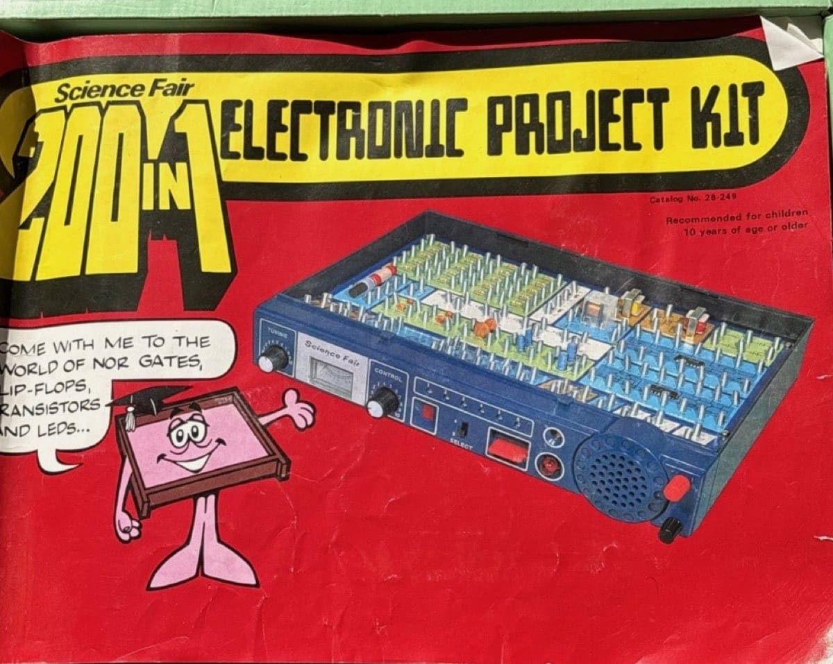 200 in 1: "Come with me to the world of NOR gates, flip-flops, transistors and LEDs…"